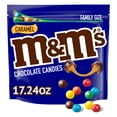 M&M's Caramel Milk Chocolate Candy, Family Size 17.24 oz Bag