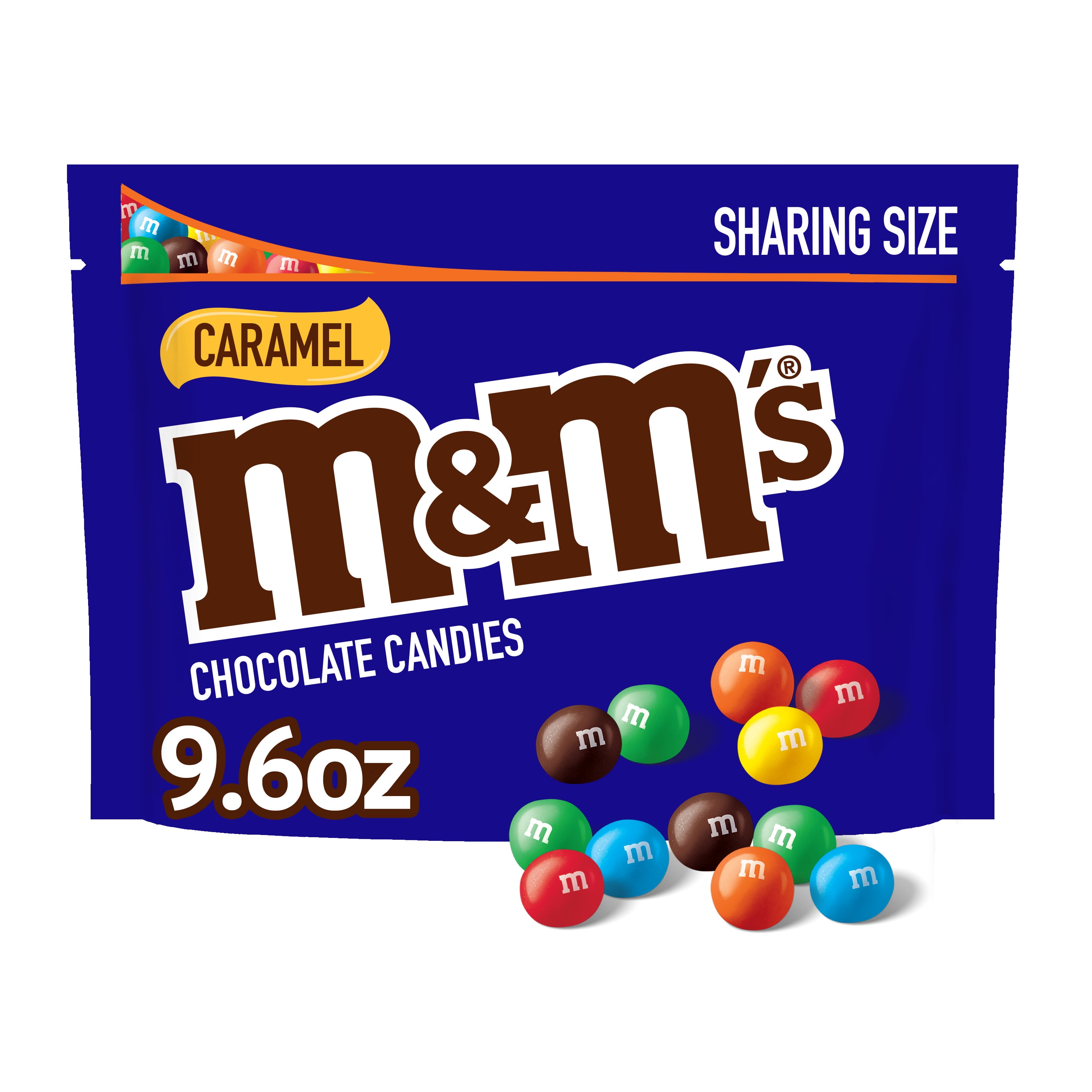  M&M'S Caramel Chocolate Candy Share Size 2.83-Ounce Pouch  24-Count Box : Everything Else