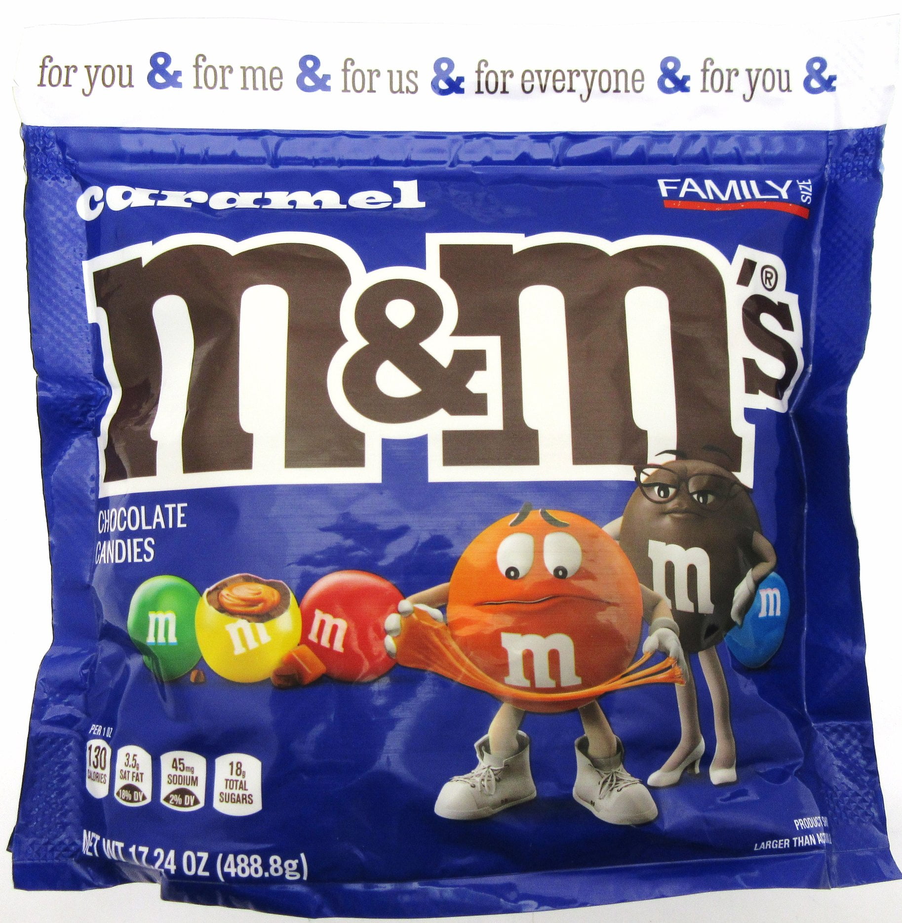 M&M's Caramel m and m Candy 17.24oz Party Size Bag - Walmart.com