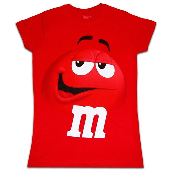 M&M's Chocolate Candy Character Face Juniors T-Shirt