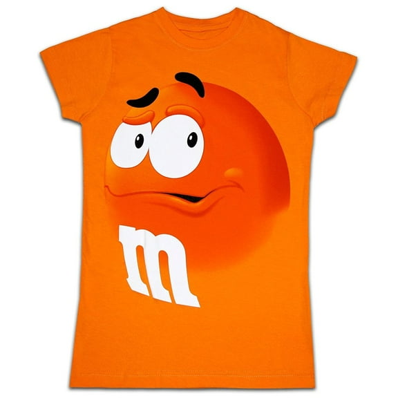 M&M's Chocolate Candy Character Face Juniors T-Shirt