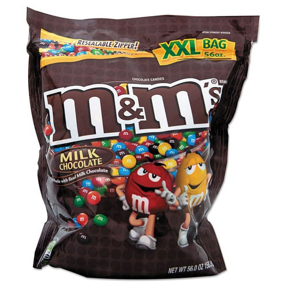 Snack Food :: Candy :: M&Ms PEANUT Milk Chocolate Candies (56-oz
