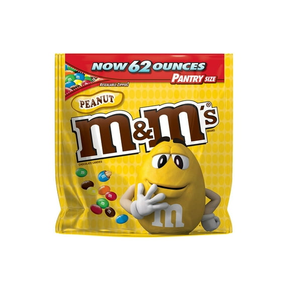 M&M's Chocolate Candy, Peanut, 62 Oz