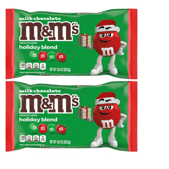 M&M's Christmas Milk Chocolate Candies - 10oz pack of 2