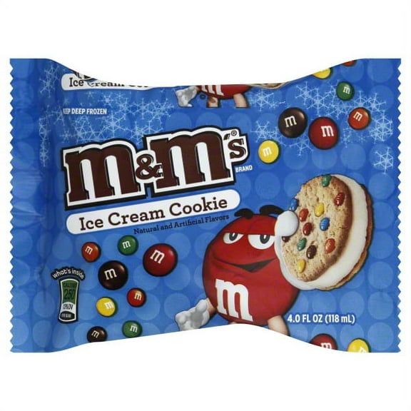 M&M's, Cookie Ice Cream Sandwich, 4 Oz