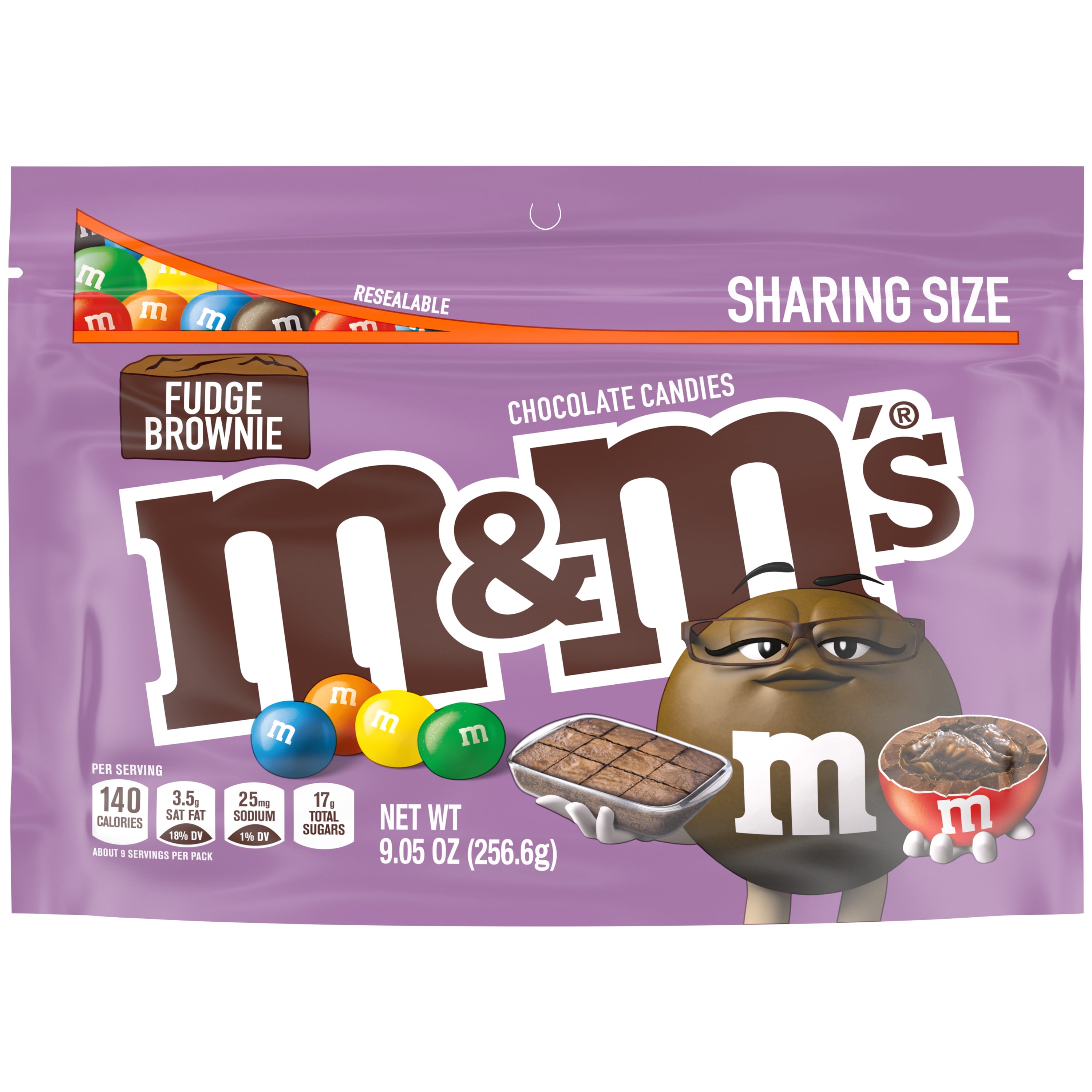 NEW 2020 FUDGE BROWNIE M&M'S 9.05 OZ BAG CHOCOLATE