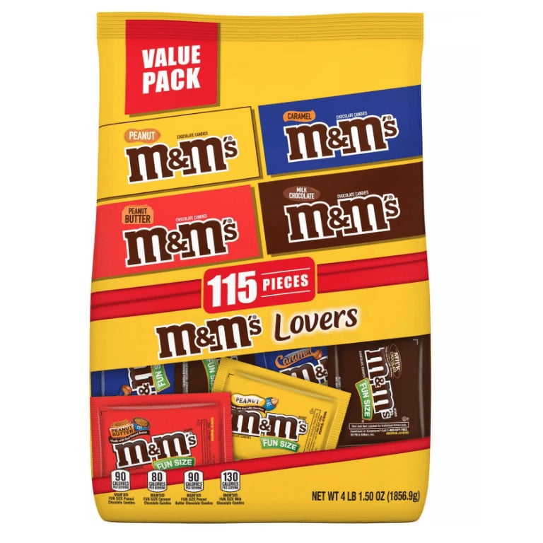 M&M's Fun Size Chocolate Candy Bulk Variety Mix (115 ct