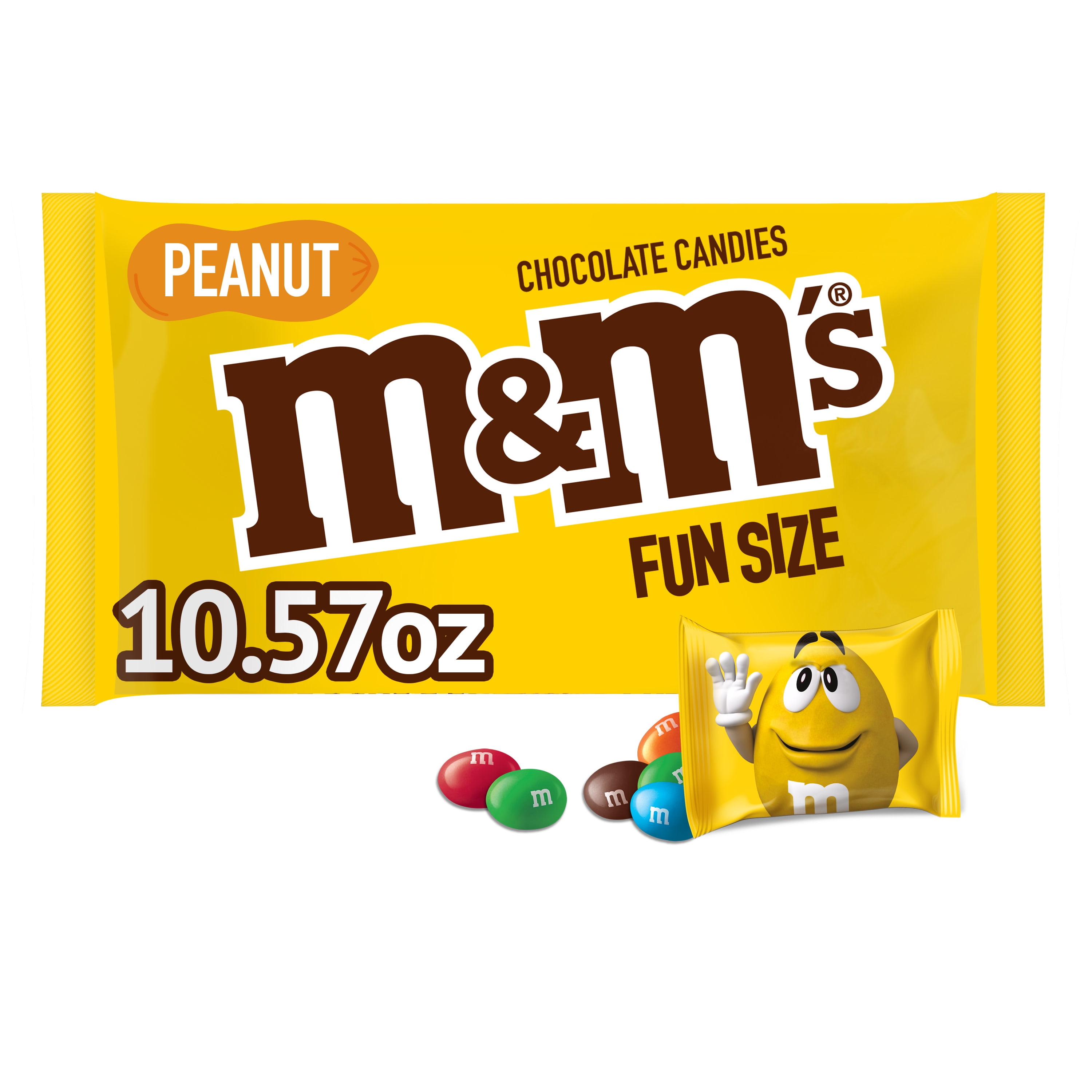  SNICKERS & M&M'S Peanut & Peanut Butter Lovers Fun Size  Chocolate Candy Variety Mix 32.2-Ounce 55-Piece Bag : Grocery & Gourmet Food