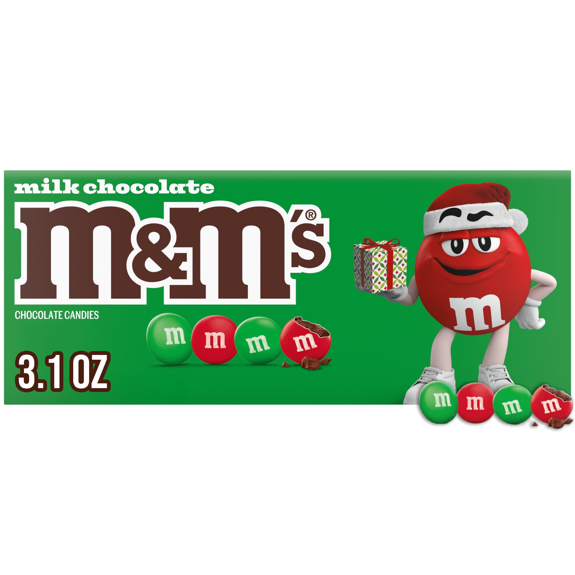 M&M's Milk Chocolate Christmas Candy - 3.1 oz Box
