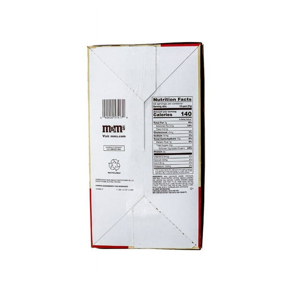 M&M'S Almond Chocolate Candy Sharing Size 2.83-Ounce Pouch 18-Count Box