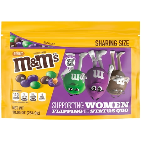 M&M's Limited Edition Peanut Chocolate Candy, Sharing Size - 10.05 oz