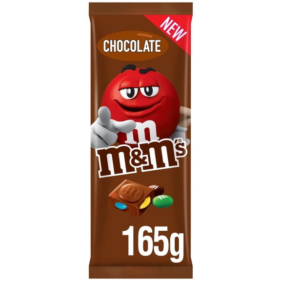 M&M's Milk Chocolate Block Sharing Bar 165g (pack of 16)