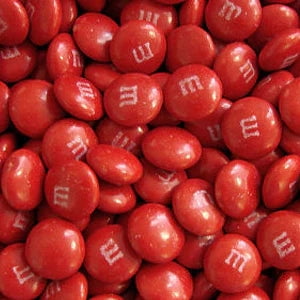 M&M's Milk Chocolate Candies Bulk Red - Single Color - 10 lbs (Pack of 1)