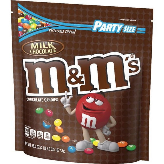 M&M's Milk Chocolate Candies - Milk Chocolate - 2.37 lb - 1 / Bag | Bundle of 10 Bags
