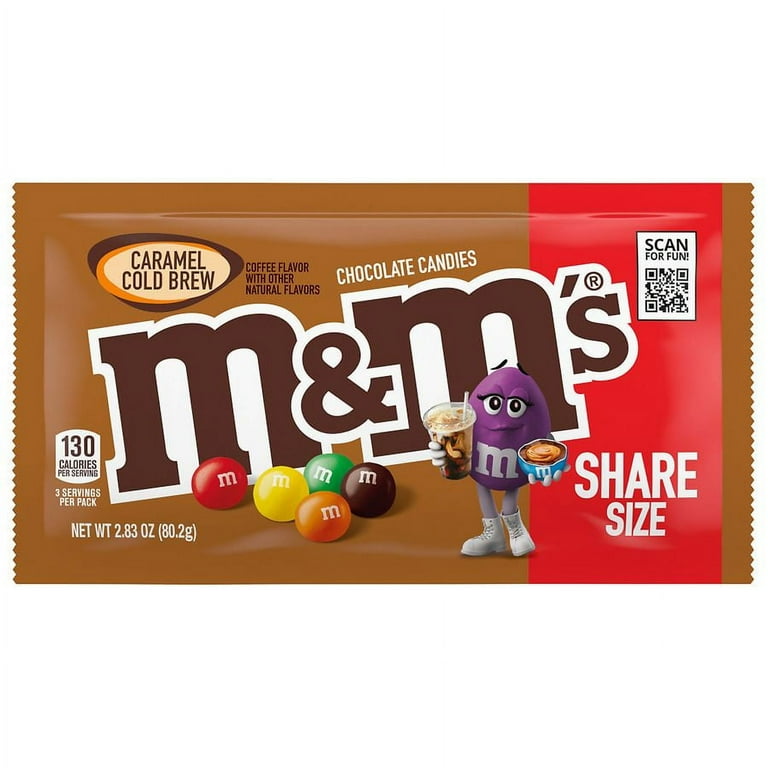 M&M's Milk Chocolate Candy Caramel Cold Brew 2.83 oz - Walmart.com