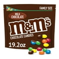 thumbnail image 1 of M&M's Milk Chocolate Candy Family Size - 19.2 oz Bag, 1 of 11