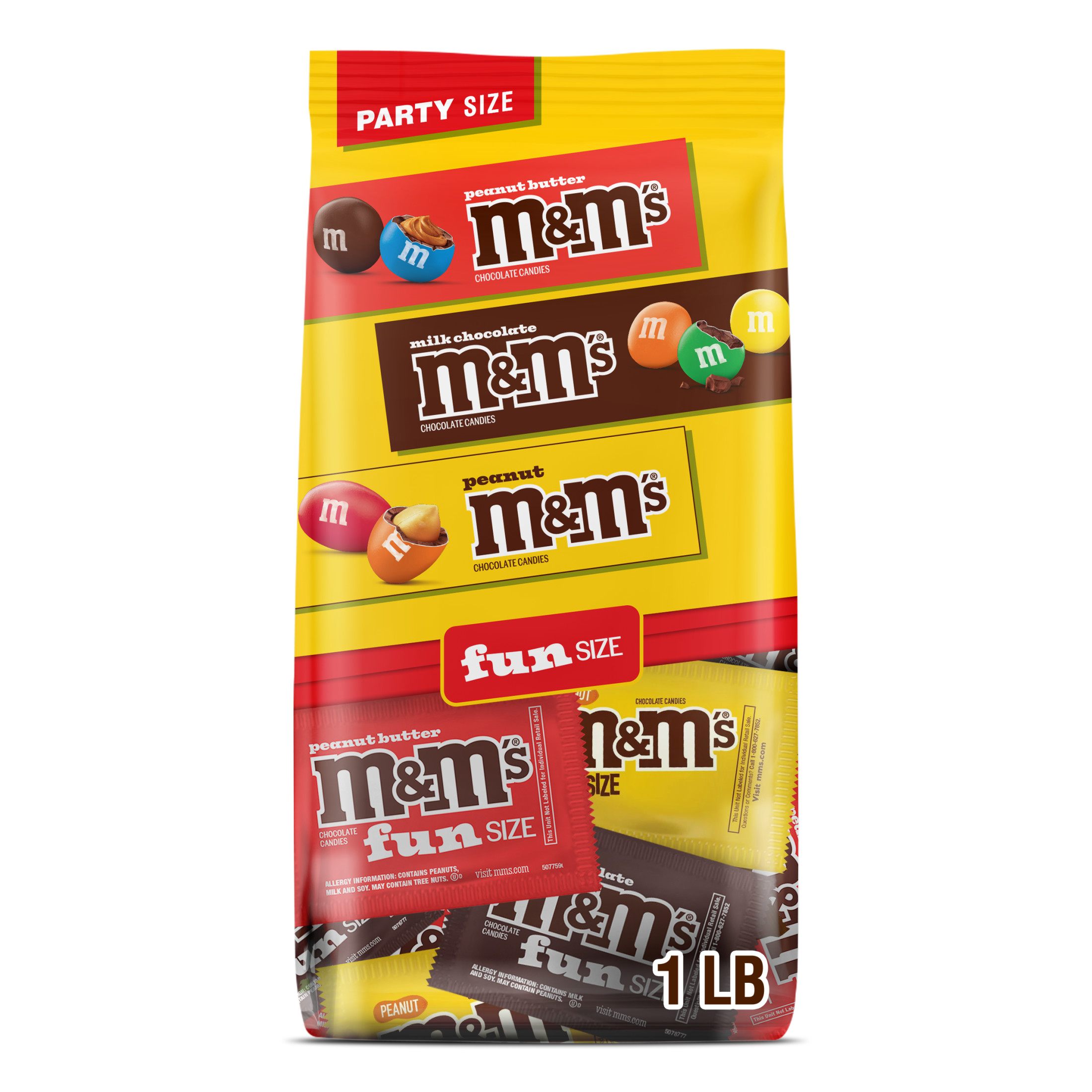 Mars M&M's Individual Fun Size Milk Chocolate Candies, 11 Oz. - Walmart.com