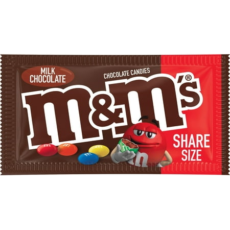 product image of M&M's Milk Chocolate Candy, Share Size - 3.14 oz Bag