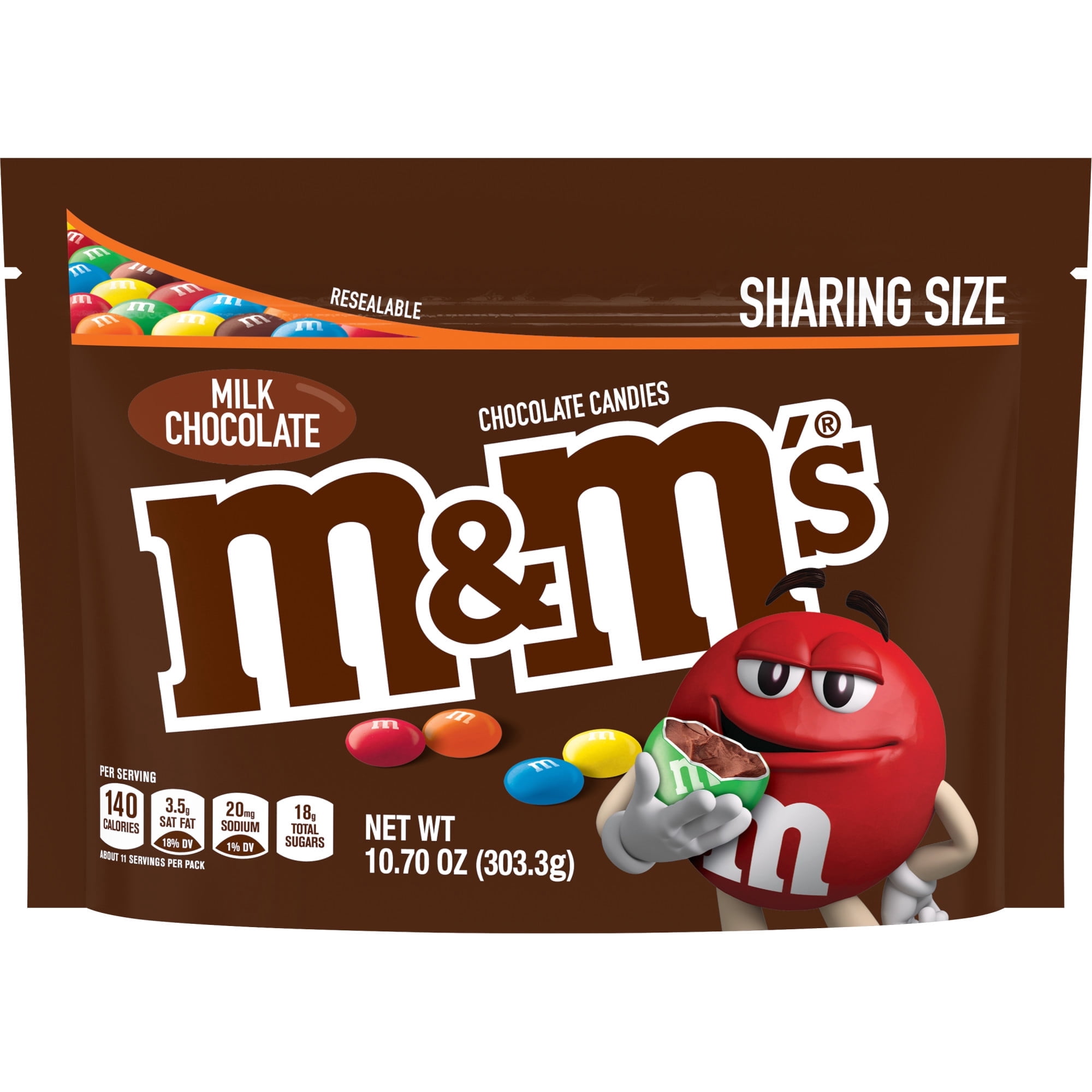M&M's Milk Chocolate Candy Sharing Size - 10.7 oz Bag