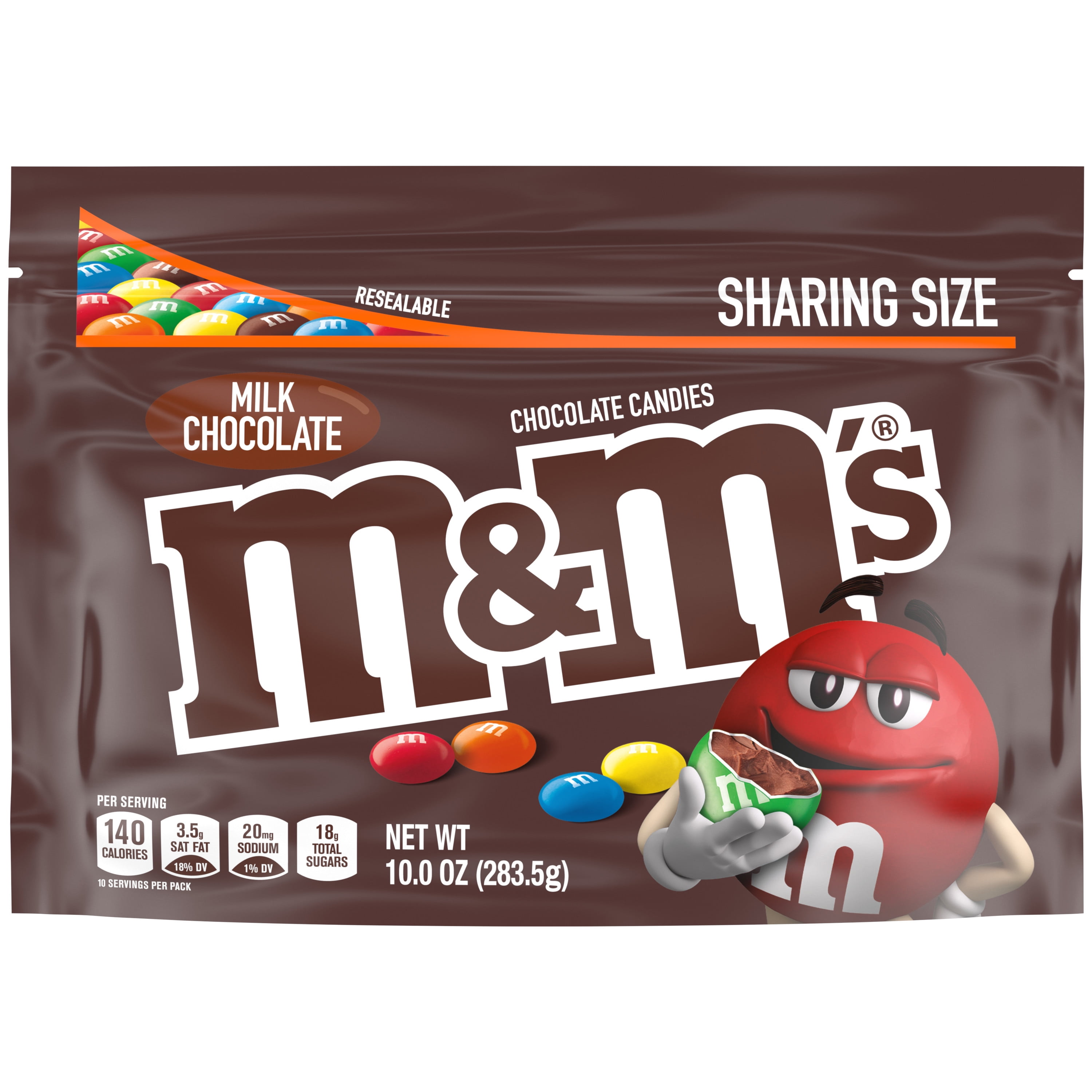 M&M's Chocolate Candies, Milk Chocolate - 10.0 oz