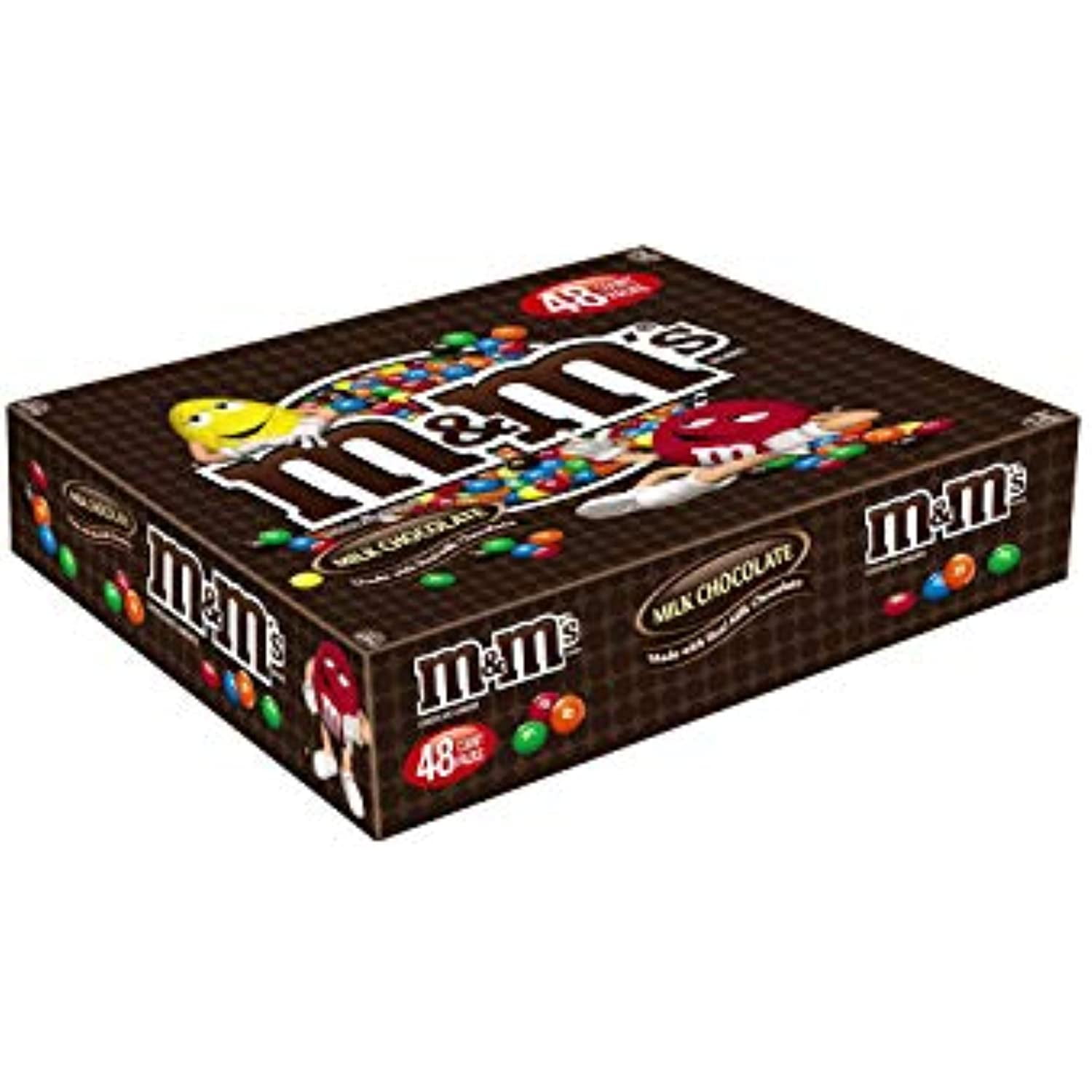 M&M's Milk Chocolate Candy Singles Size 1.74 oz., 48 ct. A1