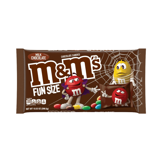 M&M's Milk Chocolate Fun Size Halloween Chocolate Candy 10.53oz Bag