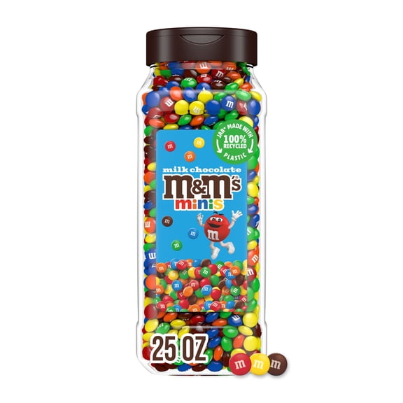 M&M's Minis Milk Chocolate Candy - 25 oz Resealable Bulk Jar