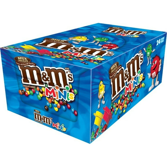 M&M's, Milk Chocolate Minis Size Candy Tube, 1.77 Ounce, 24 Count