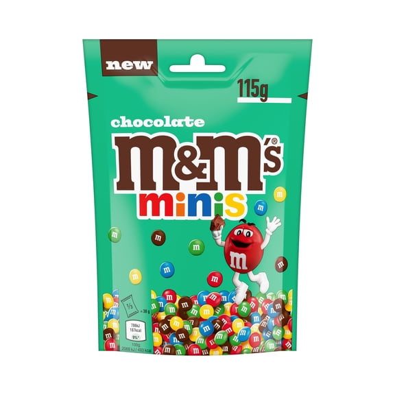 M&M's Minis Milk Chocolate Bites 115g, Imported from Britain