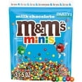 M&M's Minis Milk Chocolate Candy, Party Size - 31.5 oz Bulk Resealable Bag pack of 1
