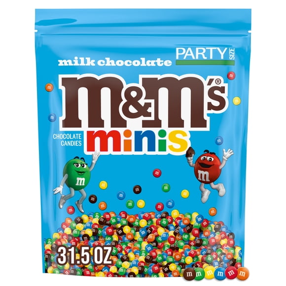 M&M's MINIS Chocolate Movie Night Candy, Party Size, 31.5 oz Bulk Bag