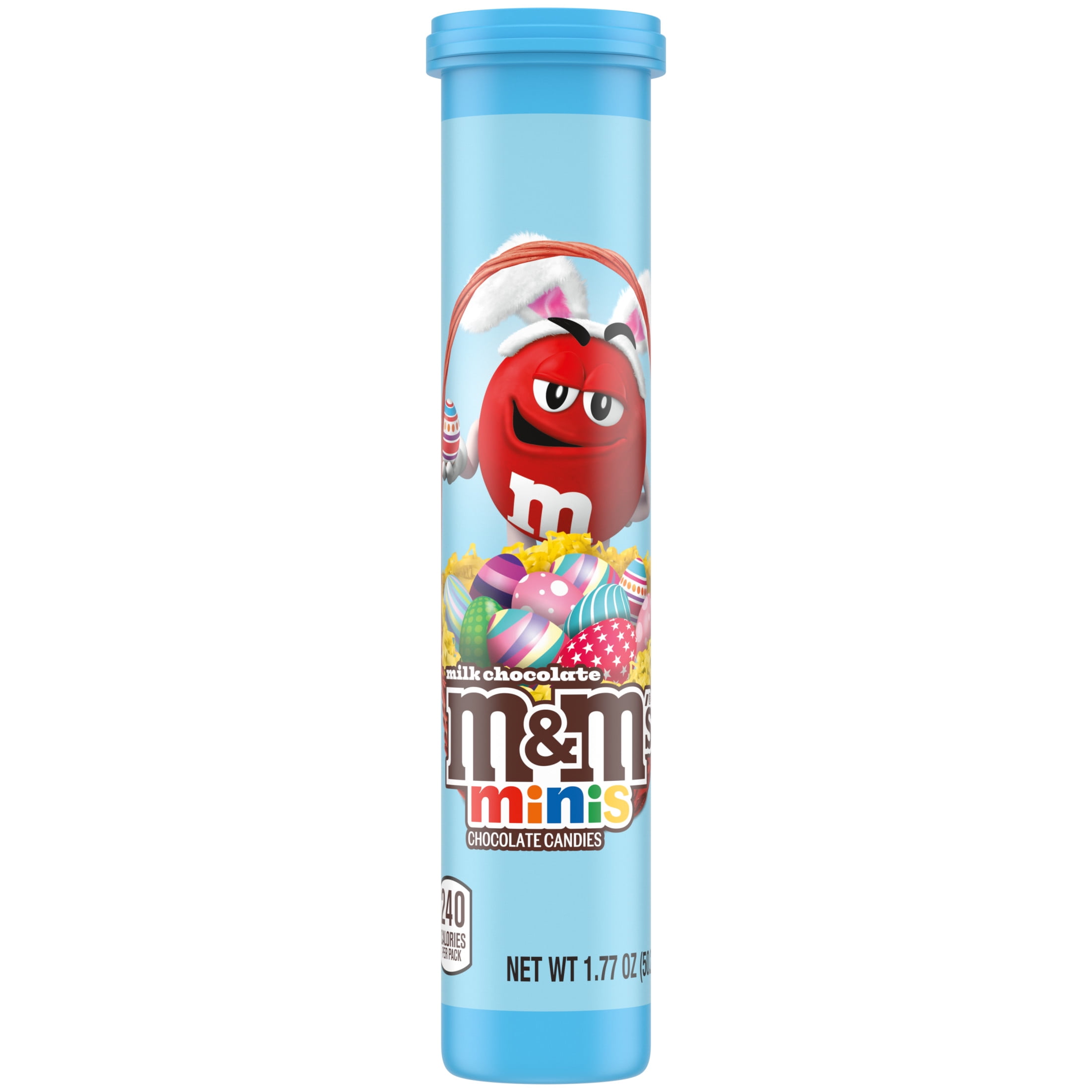 M&M's Minis Milk Chocolate Easter Basket Candy - 1.77 oz Mega Tube