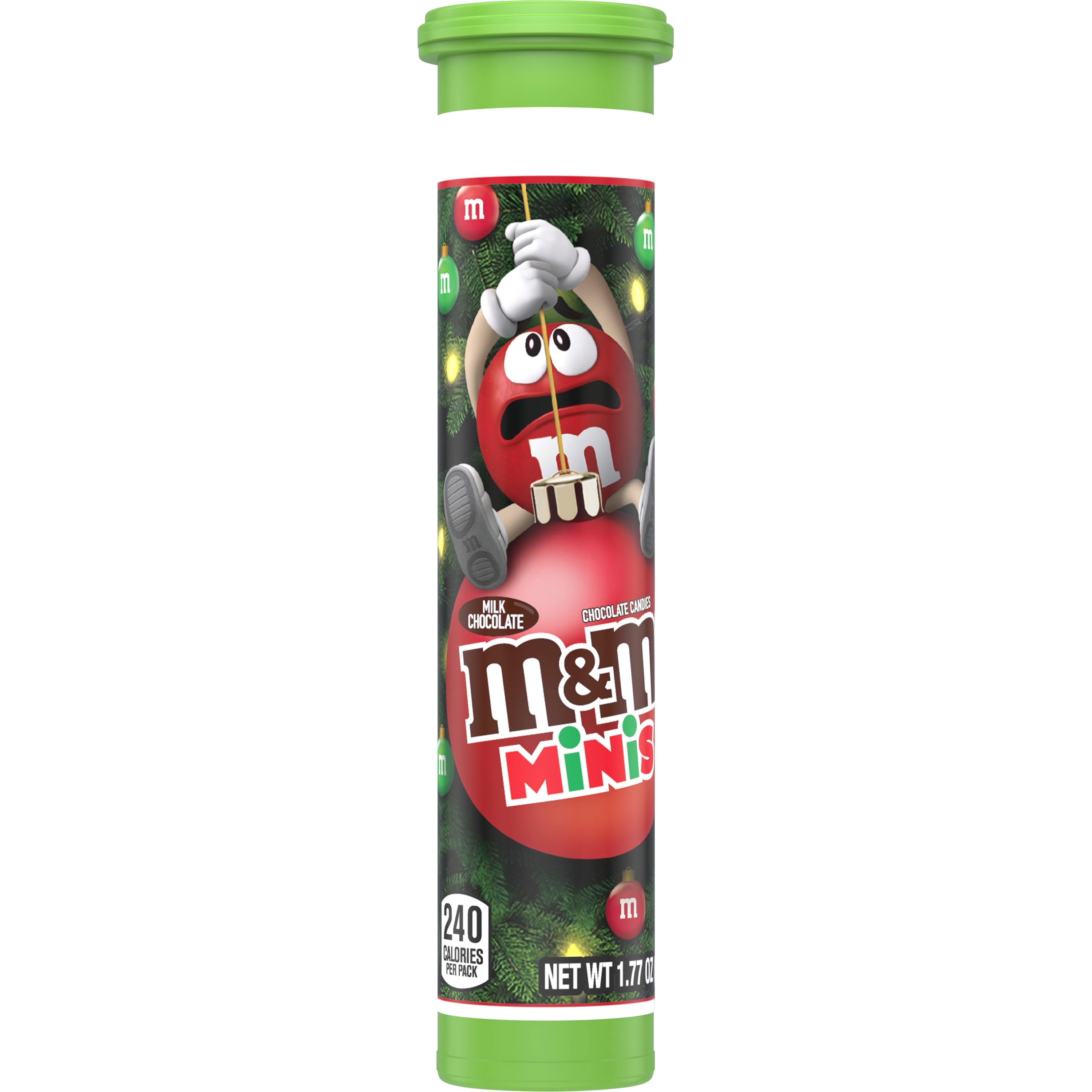 M&M's Minis Milk Chocolate Mega Christmas Candy .Pack Of 1