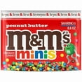 thumbnail image 1 of M&M's Minis Peanut Butter Milk Chocolate Candy, Sharing Size - 8.6 oz. Bag pack of 2, 1 of 5