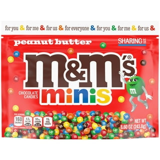 PEANUT BUTTER M&M's 55 oz Chocolate Candies M & Ms JUMBO  40000541837