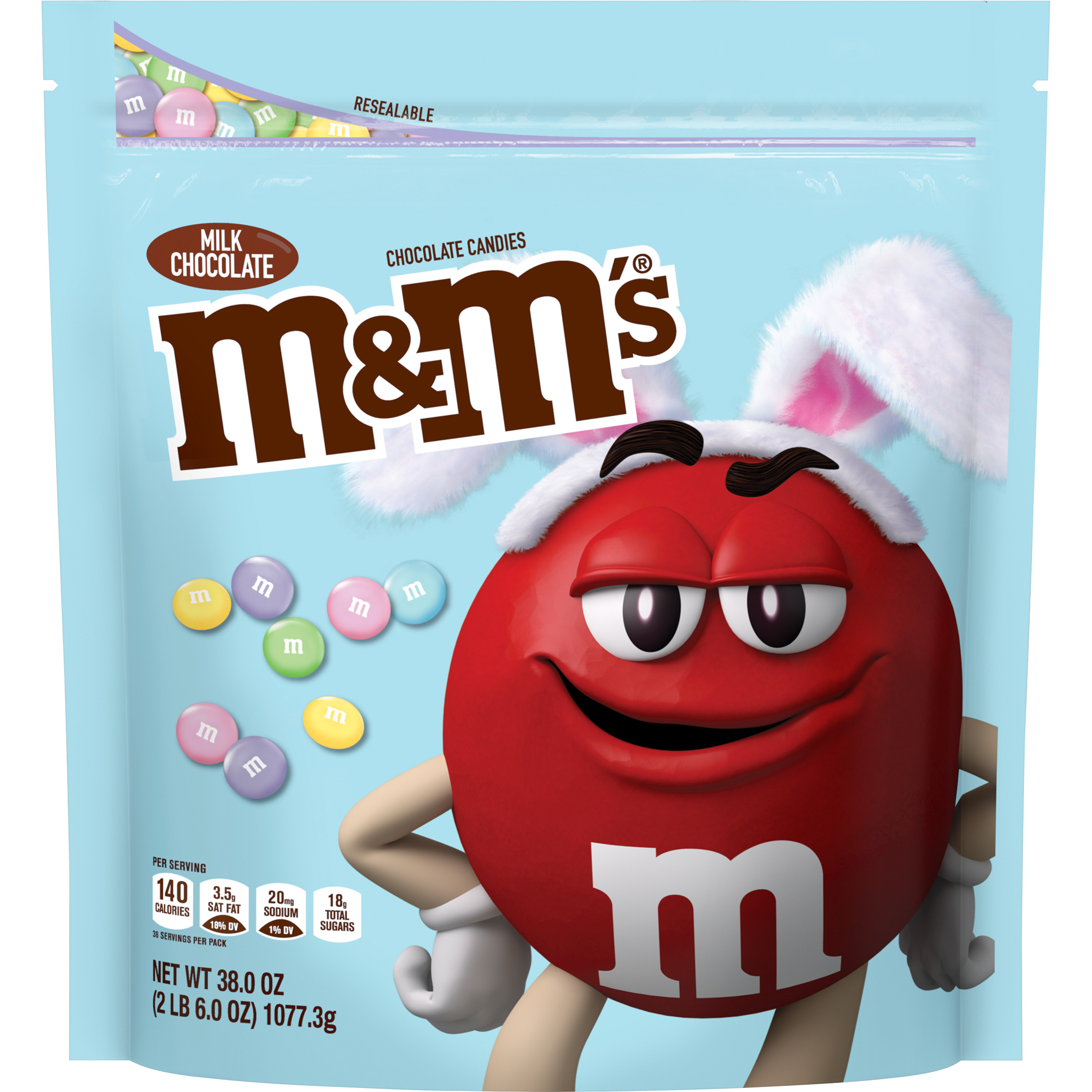 M&M's Pastel Mix Easter Milk Chocolate Candy - 38 oz Bag - image 1 of 13