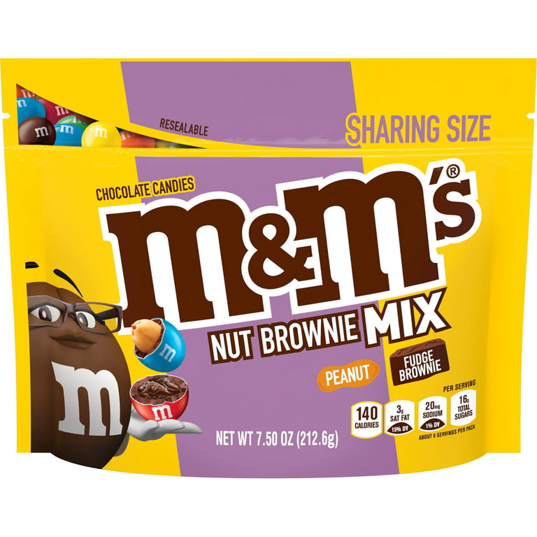 M&M'S Peanut Milk Chocolate, Sharing Size, 10.05 oz Resealable Bag