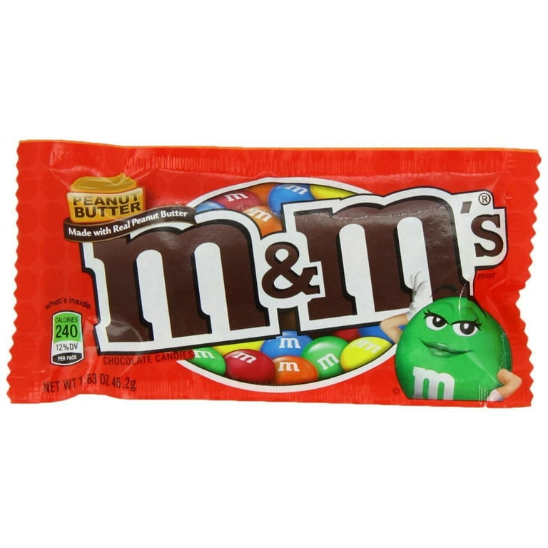 M&M's Peanut Butter Candy, 1.63-Ounce Bags (Pack of 48) - Walmart.com