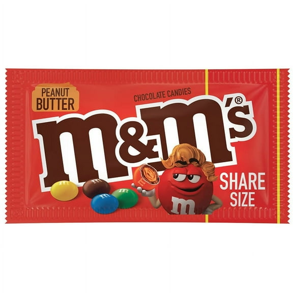 M&M's Peanut Butter Chocolate Candy Peanut Butter (Packaging May Vary)2.83oz Pack of 2