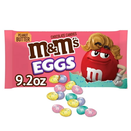 M&M's Peanut Butter Easter Milk Chocolate Easter Egg Candy - 9.2 oz