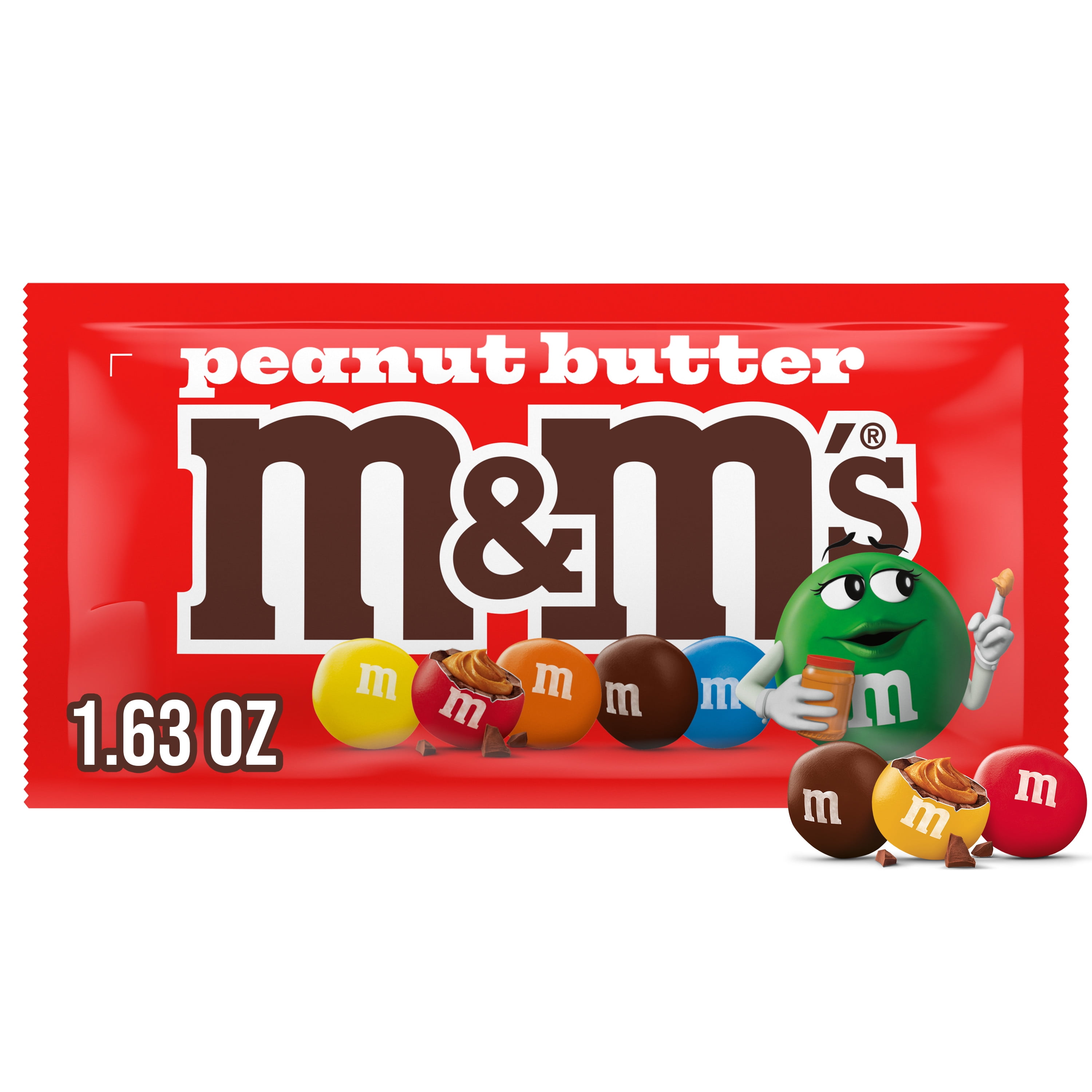M&M's Peanut Butter Milk Chocolate Candy, Full Size - 1.63 oz Bag