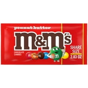 M&M's Peanut Butter Milk Chocolate Candy, Share Size - 2.83 oz Bag