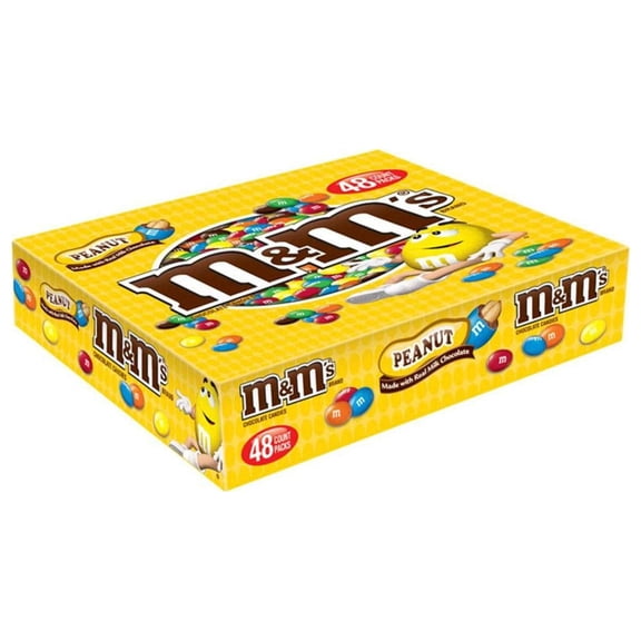 M&M's Peanut Chocolate Candy 1.74 oz., 48 ct. (pack of 3) A1