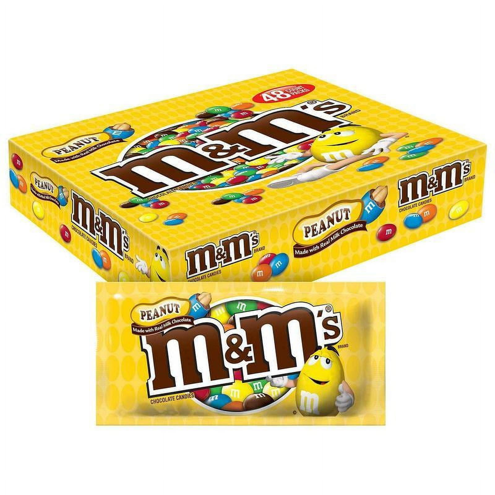 M&M's Chocolate Candies, Peanut, 1.74 oz. Bags (case of 48), 48