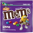 M&M's Peanut Dark Chocolate Candy, Family Size - 18 oz Bulk Bag ...
