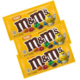 thumbnail image 1 of M&M's Peanut Milk Chocolate Candy, Full Size - 1.74 oz Pouch (3-pack), 1 of 5