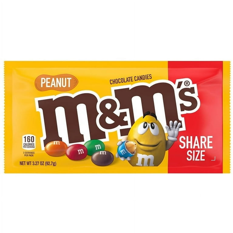 M&M's Peanut Milk Chocolate Candy, Share Size (Packaging May Vary