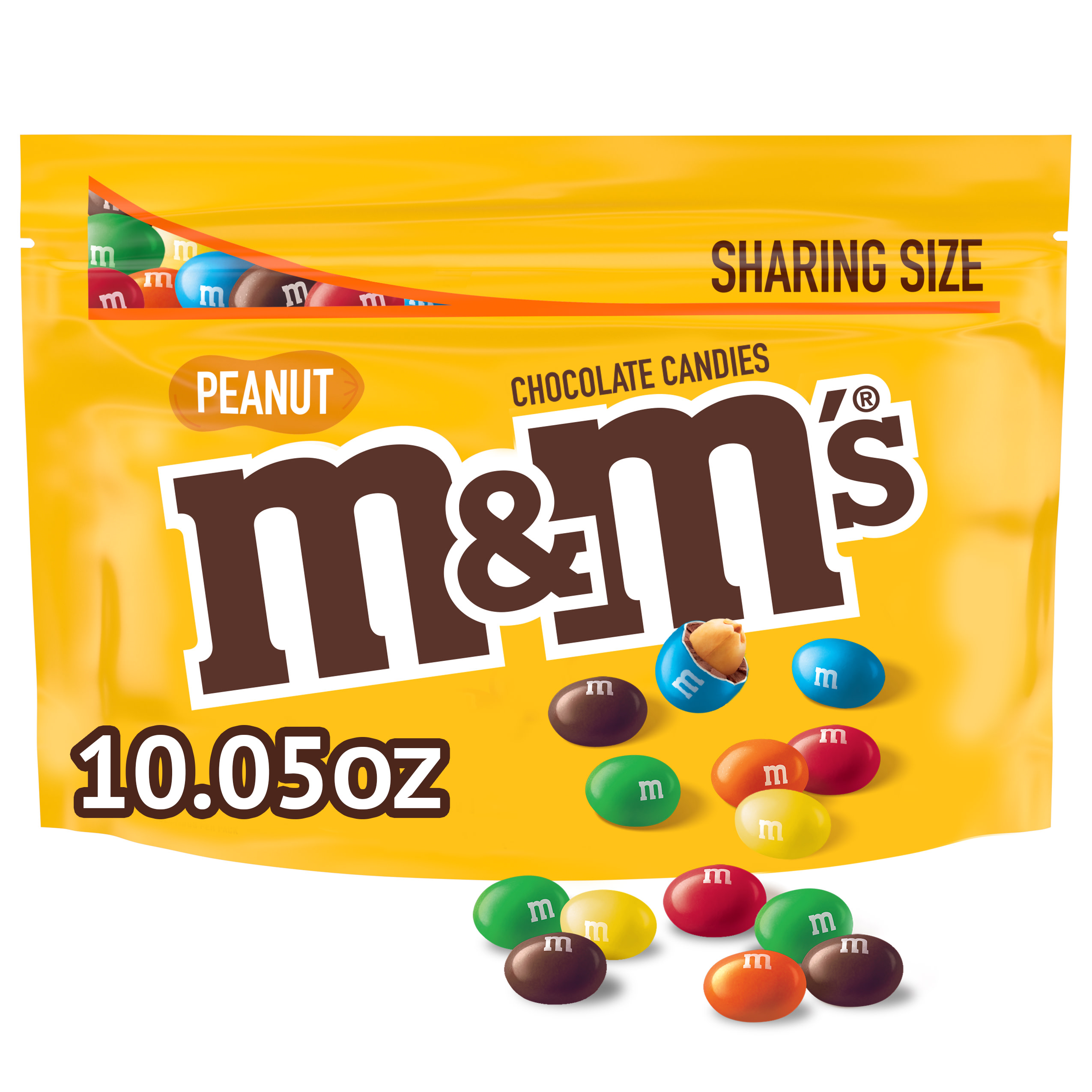 M&M's Peanut Milk Chocolate Candy Sharing Size - 10.05 oz Bag - image 1 of 13