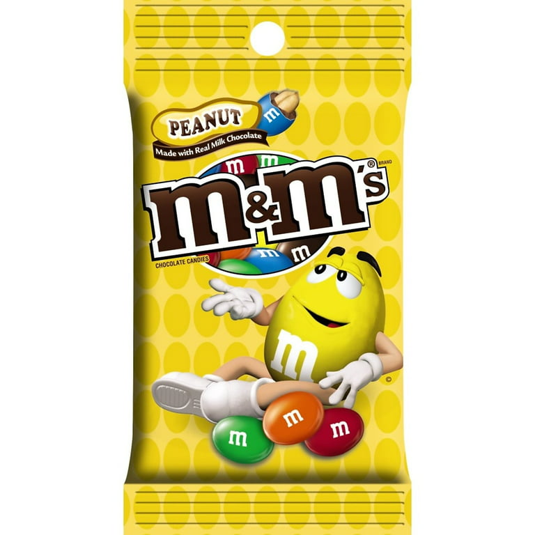 M&M'S Peanut Chocolate Candy 5.3-Ounce Bag (Pack of 12)