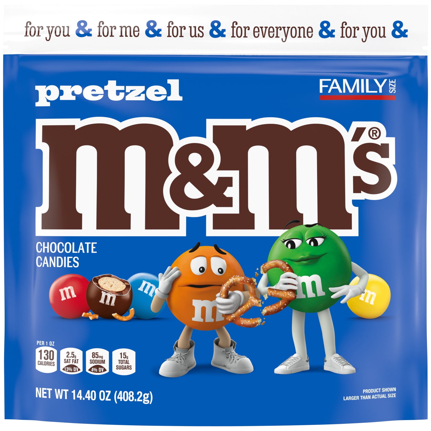 M&M'S - Brandclub - M&M's Pretzel Milk Chocolate Candy, Family